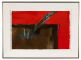Fourth of July" - late 20th century by Nancy Tuttle May, mixed media and gouache on paper, sold Feb 2026