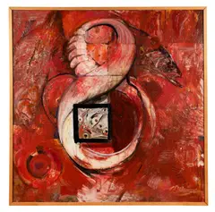born 1963). "And" - 1993 by Mike Williams, acrylic and oil on canvas, sold Feb 2026