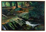 Mountain Creek with Pool" - 1996 by Edward Kellogg, oil on canvas, sold Feb 2026