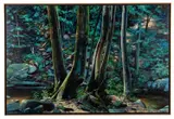 Trees by Mountain Creek" - 1990 by Edward Kellogg, oil on canvas, sold Feb 2026