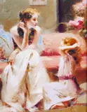 Untitled by Giuseppe Dangelico Pino, giclee on canvas, sold Apr 2023