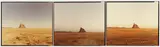 Shiprock Triptych" photographs depicting (3) New Mexico desert scenes by Richard Misrach, chromogenic prints, sold Mar 2024