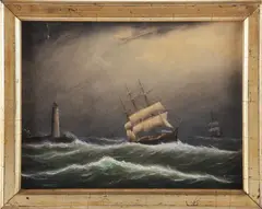 MA artist by Clement Drew, oil on canvas, sold Mar 2024