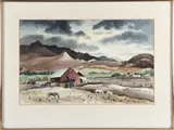 Untitled by Adolf Dehn, watercolor "Western Vista", sold Mar 2024