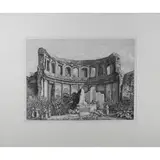 Avanti del Tempio di Apollo e delle Muse by Luigi Rossini, 1825, engraving, sold Mar 2022