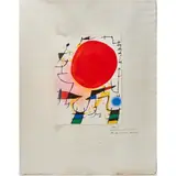 Untitled by Joan Miró, 1972, lithograph in colors, sold Mar 2022