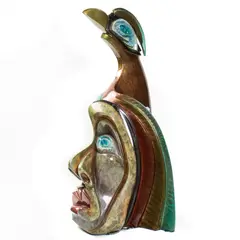 Wisdom by Donald Riggs, 2001, bronze sculpture, sold Apr 2022