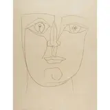 Prosper Merimee - Tete (Plate 37 from "Carmen" Suite) by Pablo Picasso, 1949, engraving on Montval paper, sold Apr 2022