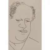 Portrait de Rene Leriche by Henri Matisse, 1949, lithograph, sold Apr 2022