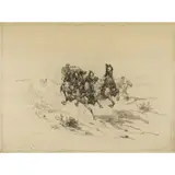 Untitled by Herman W. Hansen, etching, sold Apr 2022