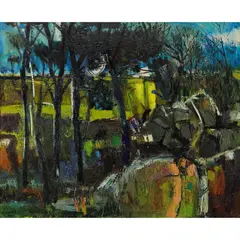 Kenya Wild by Robert Aaron Frame, 1966, oil on canvas, sold Apr 2022