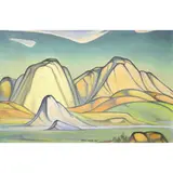 Yellow Mountain (3166) by Tarmo Pasto, 1976, oil on canvas, sold Apr 2022