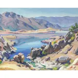 Untitled by Christian von Schneidau, oil on canvas board, sold Apr 2022
