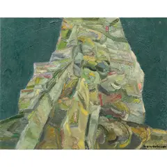 Untitled by Robert Weimerskirch, oil on canvas, sold Apr 2022