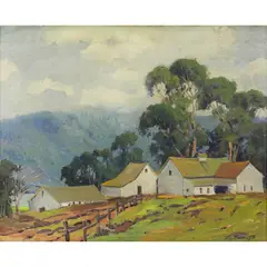 Untitled by George Demont Otis, oil on board, sold Apr 2022