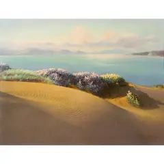 Untitled by Willard Worden, oil on photograph laid down on paper mounted on board, sold Apr 2022