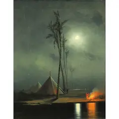 Nocturnal by Gideon Jacques Denny, oil on canvas, sold Apr 2022