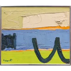 Mexico Chappalla by Janet Lippincott, 1967, oil on canvas, sold Apr 2022