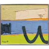 Mexico Chappalla by Janet Lippincott, 1967, oil on canvas, sold Apr 2022