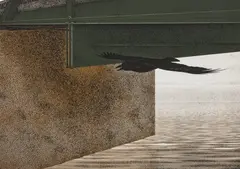 Bridge and Raven, 1993 by Alex Colville, 1993, serigraph, sold May 2026