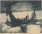 The Survivor, 1968 by David Blackwood, 1968, etching and aquatint, sold May 2026