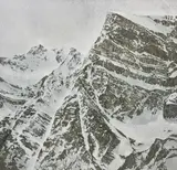 Mountain Three (Pacific Rim Series #1), 1976 by Ronald William Bolt, 1976, acrylic on canvas, sold May 2026