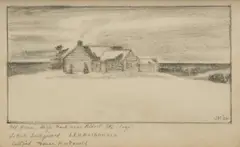 Old Home, High Park Near Ridout St. (Logs) by J. E. H. MacDonald, graphite, sold Jun 2026