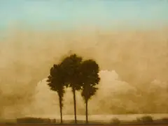 Triune, 2004 by Robert Marchessault, 2004, oil on board, sold Jun 2026