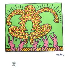 école américaine by Keith Haring, lithograph, sold Aug 2021