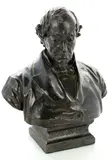 Untitled by John Adams-Acton, 1898, bronze bust of William Ewart Gladstone, sold May 2023
