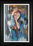 Portrait of a Girl by Wakaba Mutheki, acrylic on canvas, sold May 2023