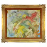 Permier Vol [First Flight] by Frances Gibson Pembroke, Oil on Canvas, sold Jan 2024