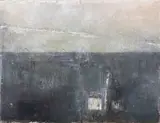 Untitled by Judith Streeter, Mixed Media with Oil on Wood Panel, sold Jan 2024