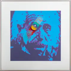 Einstein by James Faust, Acrylic on Rag Paper, sold Jan 2024