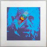 Einstein by James Faust, Acrylic on Rag Paper, sold Jan 2024