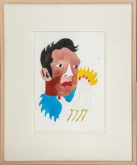 Untitled by Nina Chanel Abney, 2008, Watercolor on Paper, sold Feb 2024