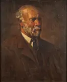 Self-portrait by John Littlejohns, Oil on canvas -57 x, offered Jan 2025