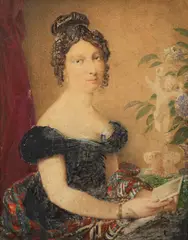 Seated portrait of a lady - Pencil and ink wash - 28 by Albin Roberts Burt, Pencil and ink, sold Jan 2025