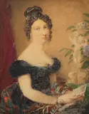 Seated portrait of a lady - Pencil and ink wash - 28 by Albin Roberts Burt, Pencil and ink, sold Jan 2025