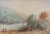 New Quay by Hilda Mary Sare nee Farhall, Watercolour -17 x, offered Jan 2025