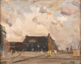 Untitled by René Hulstaert, Oil on canvas -, sold Nov 2024