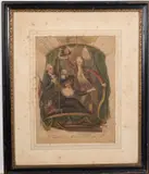Francesco (engr.) after Hyacinthe Rigaud. V.Lunardi Esq. Mrs Sage G. by Ballooning. Bartolozzi, engraving, sold Oct 2024