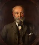 Portrait of an elderly gentleman - Oil by Lance Calkin, 1914, Oil on canvas, sold Oct 2024