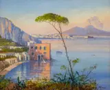 Scenes in Naples - Two watercolours - The larger 47 by Y. Gianni, watercolor, offered Oct 2024