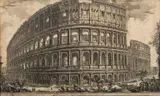 Veduta dell'Anfiteatro Flavio by Giovanni Battista Piranesi, Etching on laid paper, sold Oct 2024
