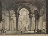 Veduta interna del Sepolcro di S by Giovanni Battista Piranesi, Etching on laid paper, sold Oct 2024