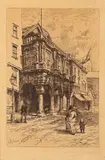 Architectural and interior views in and around Exeter by Nathaniel Hughes John Baird, pencil, sold Oct 2024