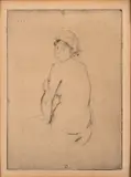 Nu de dos by Berthe Morisot, etching, sold Oct 2024