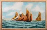 Untitled by Anthony Pitman, Oil on card, sold Aug 2024