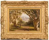 Mickleham from Norbury Park by Edmund Thomas Parris, 1852, oil on board, sold Jul 2024